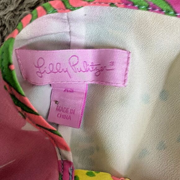 Lilly Pulitzer Womens XS Silk Tropical Floral Slip Dress Y2K Resort Vacation - Picture 14 of 14